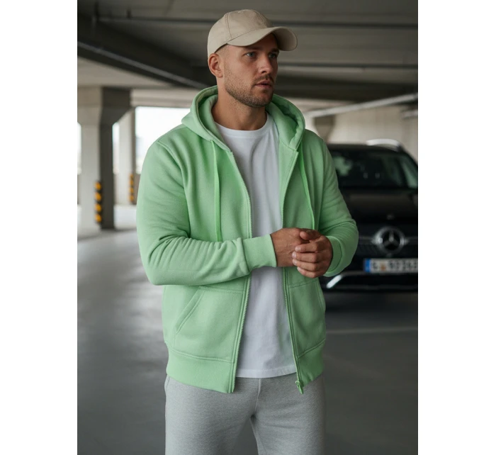 Pánská mikina s kapucí mint Dstreet model 21964386 - FashionStreet