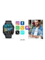 VELTORI VT200-1 Smartwatch Čierny silikónový remienok VELTORI VT200-1 Smartwatch Čierny silikónový remienok