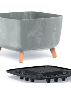 GRACIA SQUARE BETON EFFECT POND 24x24CM detské