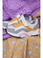 Dětská sportovní obuv se suchým zipem Big Star model 21609010 Bílá a žlutá - Big Star Shoes