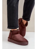 Śniegowce Na Platformie Damskie D.Franklin DFSH370010 Czekoladowe