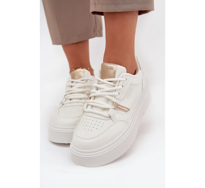 Dámské Sneakersy Na Platformě Big Star model 21706296 Bílé - Big Star Shoes