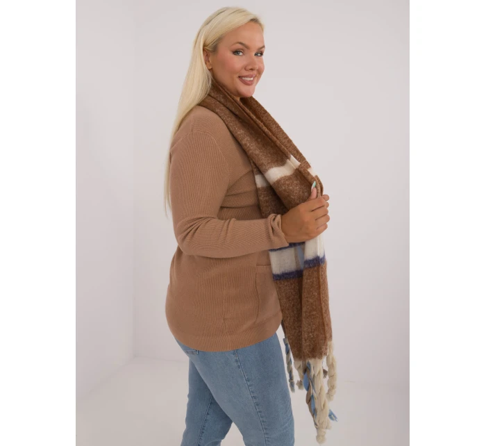 Szalik AT SZ model 20473736 brązowy - FPrice Szalik AT SZ model 20473736 brązowy - FPrice