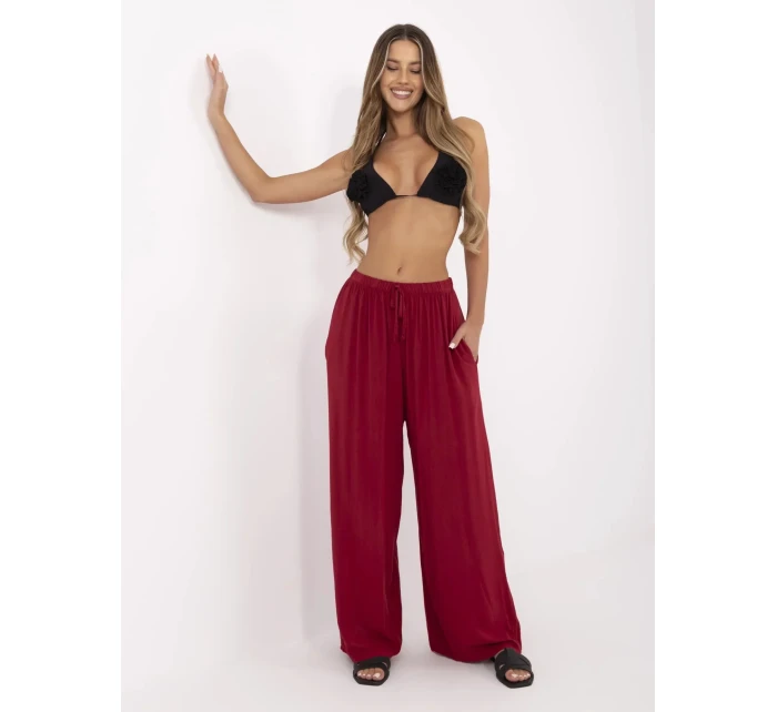 Spodnie MI SP model 21151266 bordowy - FPrice