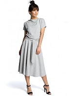 B067 Predĺžené šaty - sivé