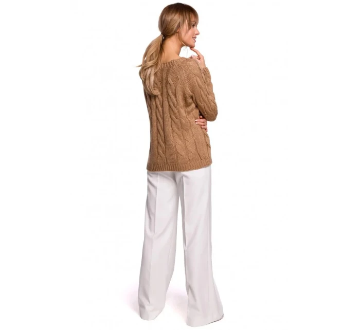 Dámský svetr  Tmavě béžová  model 21299411 - Moe