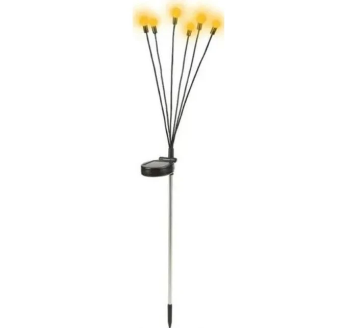 SOLÁRNA LAMPA TANCUJÚCA VO VETRE BIELE GULE 6 LED 72CM