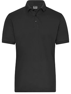 Daiber JN 1806 Pánske pracovné elastické bio polo - Solid 02.1806 čierne