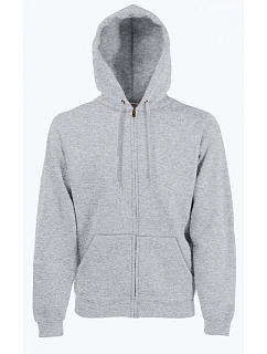 Classic Hooded Sweat Jacket Mikina s kapucí model 22534307 heather grey - Fruit of the Loom