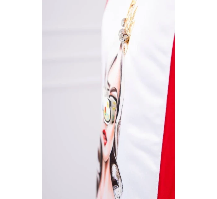 Halenka s grafikou dívky v 3D model 18743944 červená - K-Fashion Halenka s grafikou dívky v 3D model 18743944 červená - K-Fashion