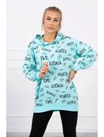 Mikina s mätovým nápisom Mikina s mätovým nápisom