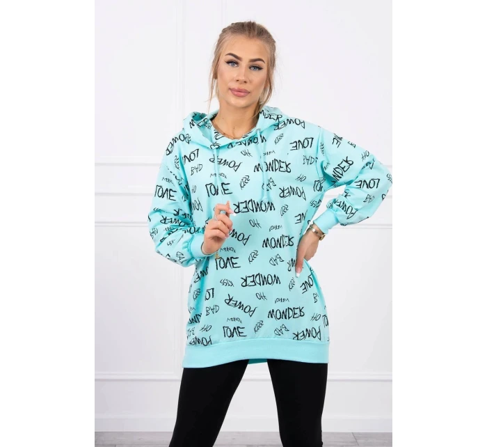 Mikina s mätovým nápisom Mikina s mätovým nápisom