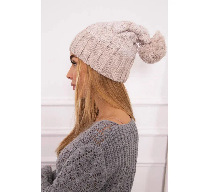 Fleecová čiapka Paris K213 light beige