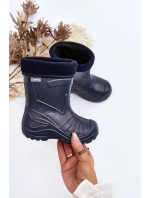 Kalosze Dziecięce Ocieplane Befado 162X103 Granatowe