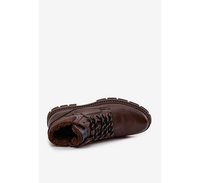 Trapery Męskie Ocieplane Wrangler 20253034.IKU Ciemnobrązowe