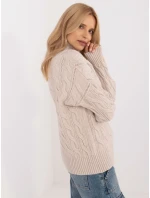 Sweter AT SW model 20463667 jasny beżowy - FPrice