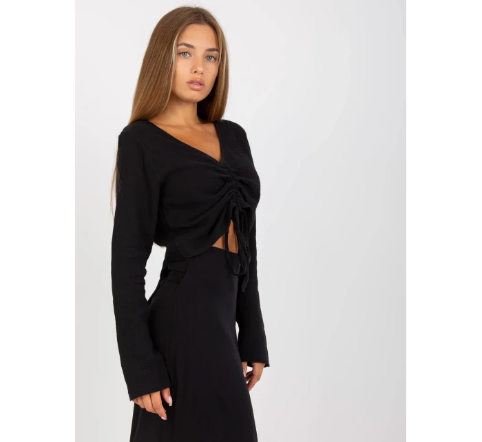 Blúzka D70031F11106A6 čierna Blúzka D70031F11106A6 čierna