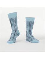 Pánske ponožky s modrým vzorom