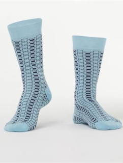 Pánske ponožky s modrým vzorom