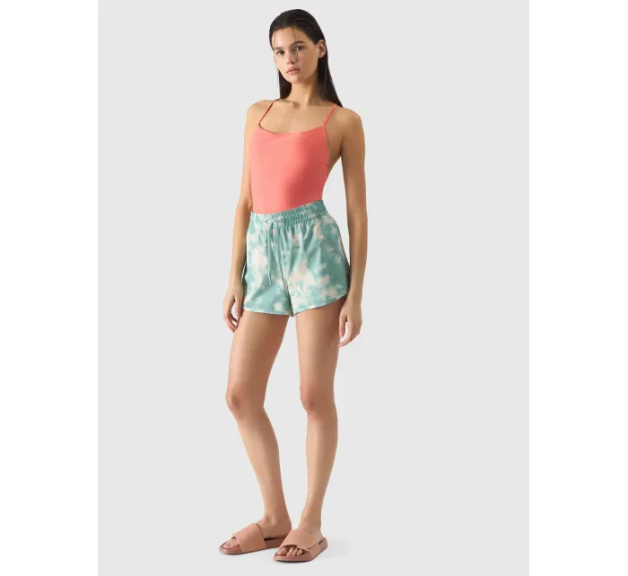 Dámske jednodielne plavky 4F - lososové