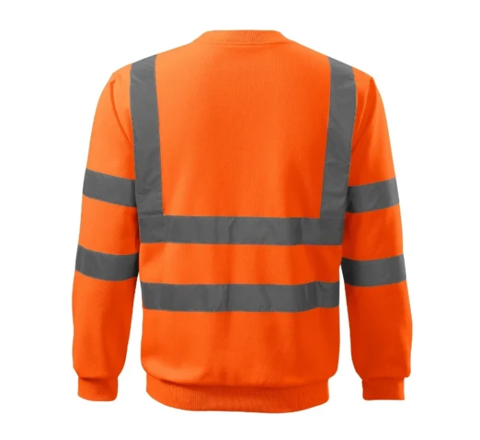 HV Essential unisex fluorescenčná oranžová mikina