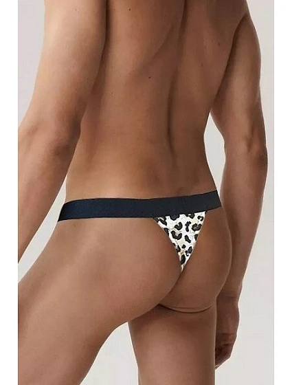 Pánské tanga High Emotion model 22020902 Hnědá s černou - Cornette