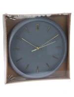 Nástenné hodiny PP 30x4,5 cm sivé