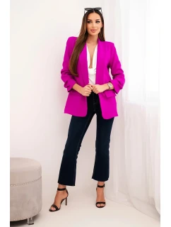 Bunda s chlopňou elegantná fialová