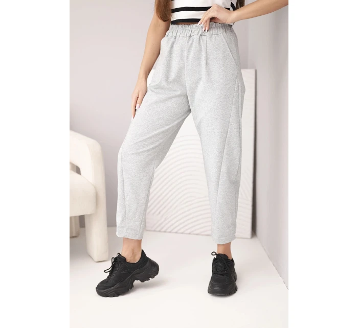 Kalhoty s kapsami Summer Punto šedý melír