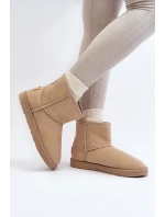 Śniegowce Damskie Cross Jeans MM2R4023C Beżowe Śniegowce Damskie Cross Jeans MM2R4023C Beżowe