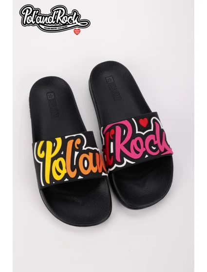 Klapki Pol'and'Rock Festival X Big Star SS174508 Czarne