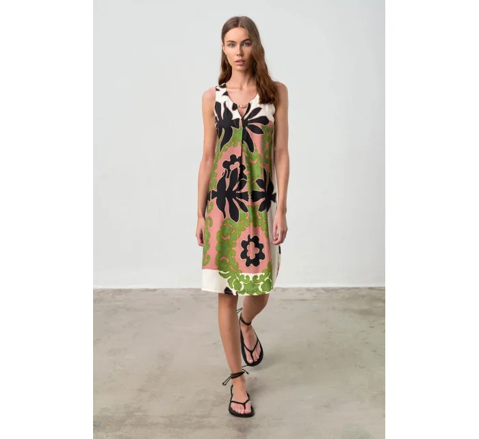 Dámske letné šaty Folegandros 18438 čierna vzor - Vamp