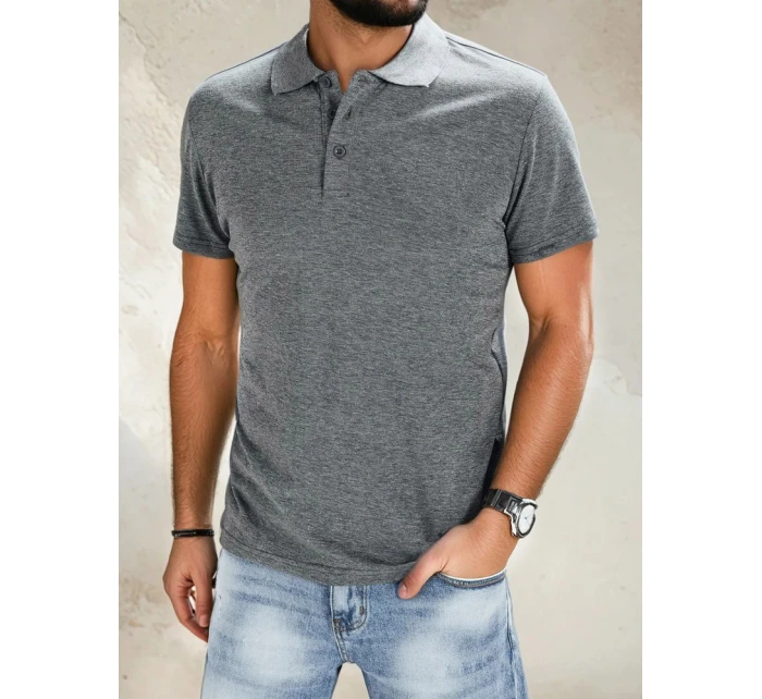 Pánské tmavě šedé polo tričko Dstreet model 21964613 - FashionStreet