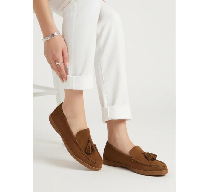 Dámske semišové mokasíny FashionStreet ZY1343 Dámske semišové mokasíny FashionStreet ZY1343