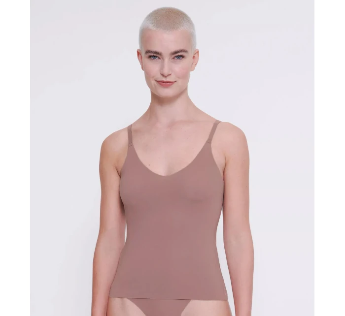 Dámsky top ZERO Feel 2.0 Špagetový top - BROWN - hnedý 1141 - SLOGGI