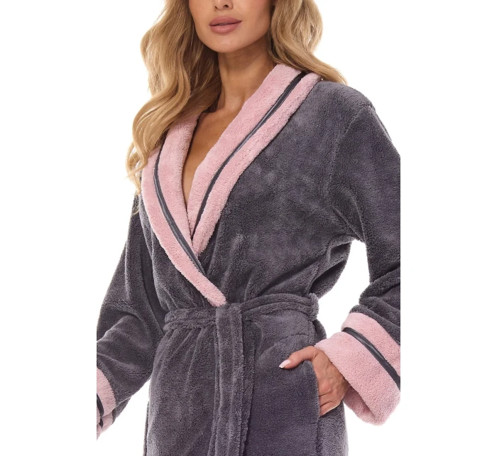 Dlouhý dámský župan 2409 model 20207311 M2XL - L&L