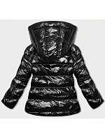 Lesklá dámska bunda s kapucňou Black (5M3172-392) Lesklá dámska bunda s kapucňou Black (5M3172-392)