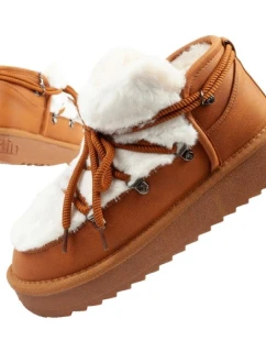 dámské sněhové boty zimní módní model 21395332 zateplené hnědé pro kotníkové dámské - D.Franklin