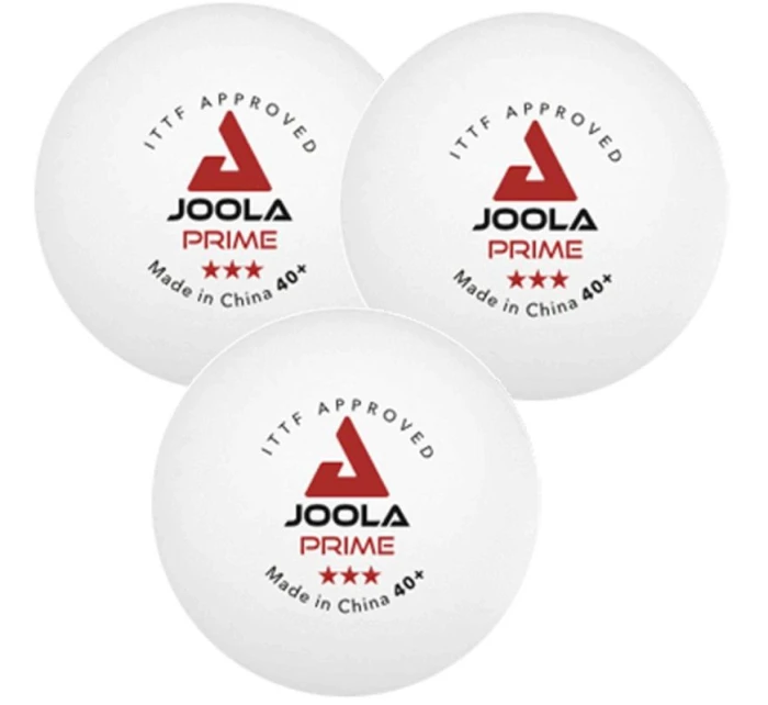JOOLA PRIME LOPTIČKY NA STOLNÝ TENIS 3KS BIELE