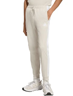Pánské kalhoty 3Stripes Tricot Regular Tapered béžové model 22063052 - ADIDAS