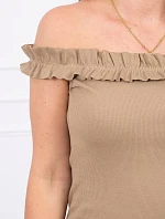 Ťavia blúzka s volánikmi