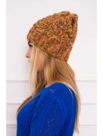 Fleecová čiapka Roksana K209 hnedá