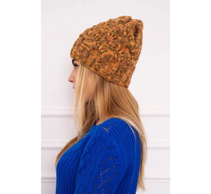 Fleecová čiapka Roksana K209 hnedá