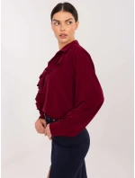 Koszula IT KS model 21795530 bordowy - FPrice Koszula IT KS model 21795530 bordowy - FPrice