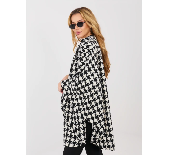 Kabát LK EN 510132.94 čiernobiely