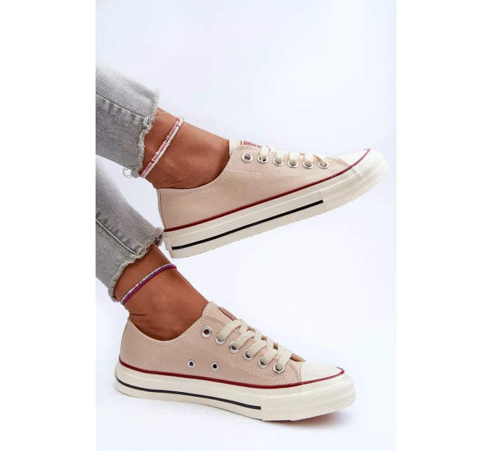 Dámske nízke tenisky Big Star Beige Dámske nízke tenisky Big Star Beige
