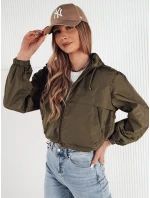 Dámská přechodná bunda s kapucí zelená Dstreet model 21974318 - FashionStreet