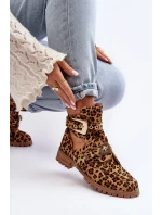 Dámské Kotníkové Boty Lu Boo Semišové s model 21516977 Leopard Rock Girl - Boto Dámské Kotníkové Boty Lu Boo Semišové s model 21516977 Leopard Rock Girl - Boto