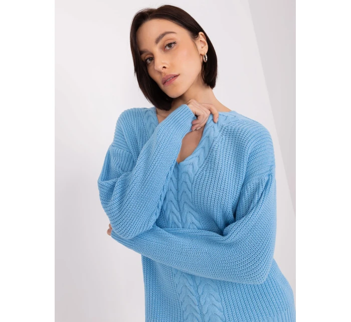 BA SW 8028 jumper.32 svetlo modrá