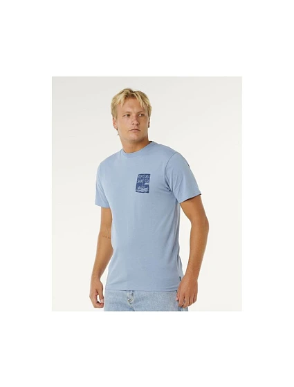 Koszulka męska Keep On model 22245310 Ss Tee niebieska - Rip Curl